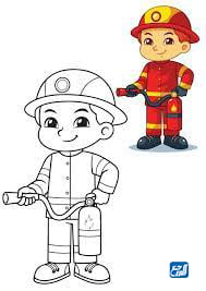 رسومات رجال الاطفاء