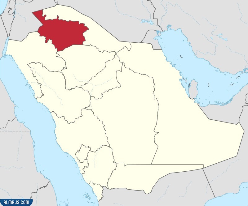 خريطة منطقة الجوف