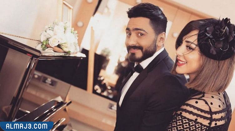 صور تامر حسني وبسمة بوسيل