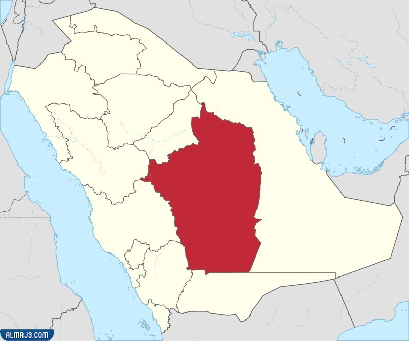خريطة منطقة الرياض