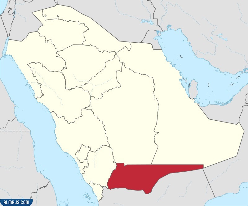 خريطة منطقة نجران