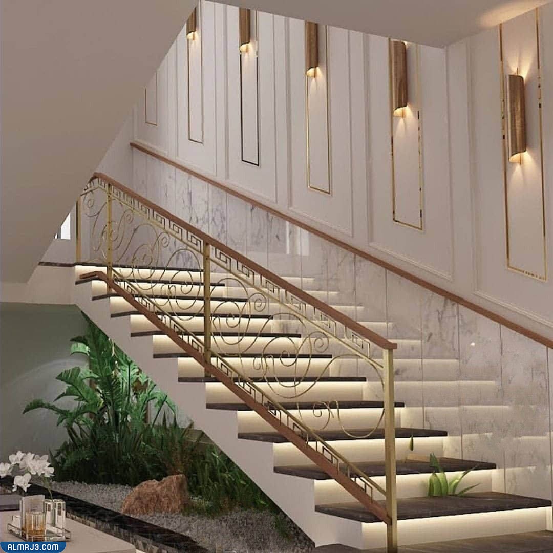 أجمل ديكورات الدرج الداخلي في المنزل بالصور 2022