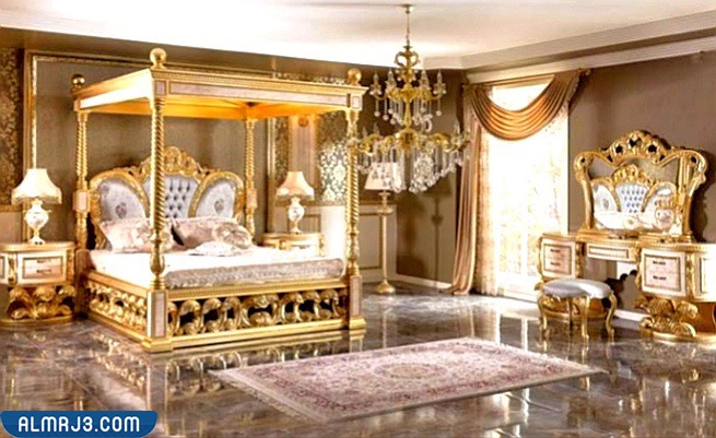 غرف نوم معاصرة مع خزانة ملابس وخزانة ذات أدراج - تصميم عربي حديث