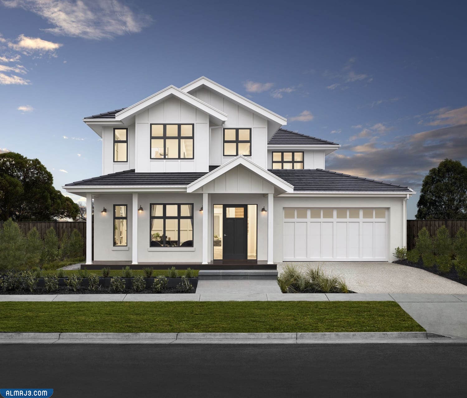 مداخل بيوت مودرن من الخارج مع الدرج