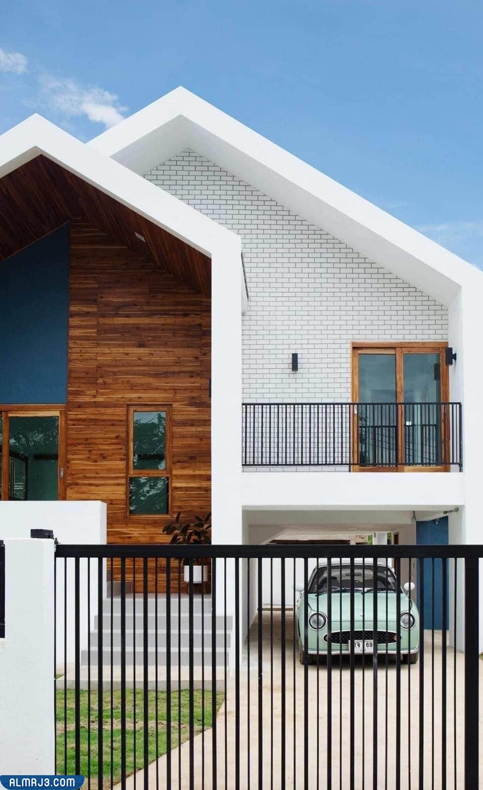 مداخل بيوت مودرن من الخارج مع الدرج