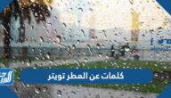 كلمات عن المطر تويتر