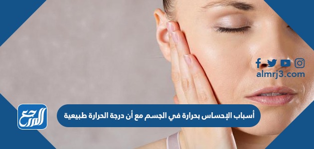 أسباب الإحساس بحرارة في الجسم مع أن درجة الحرارة طبيعية