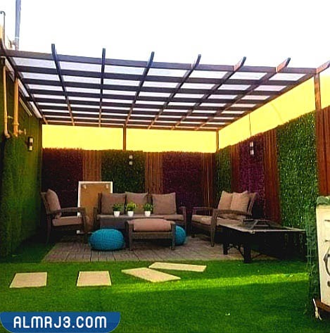 أفكار ديكورات نباتية للجلسات الخارجية