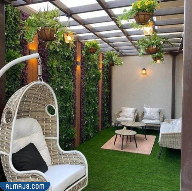 أفكار ديكورات نباتية للجلسات الخارجية