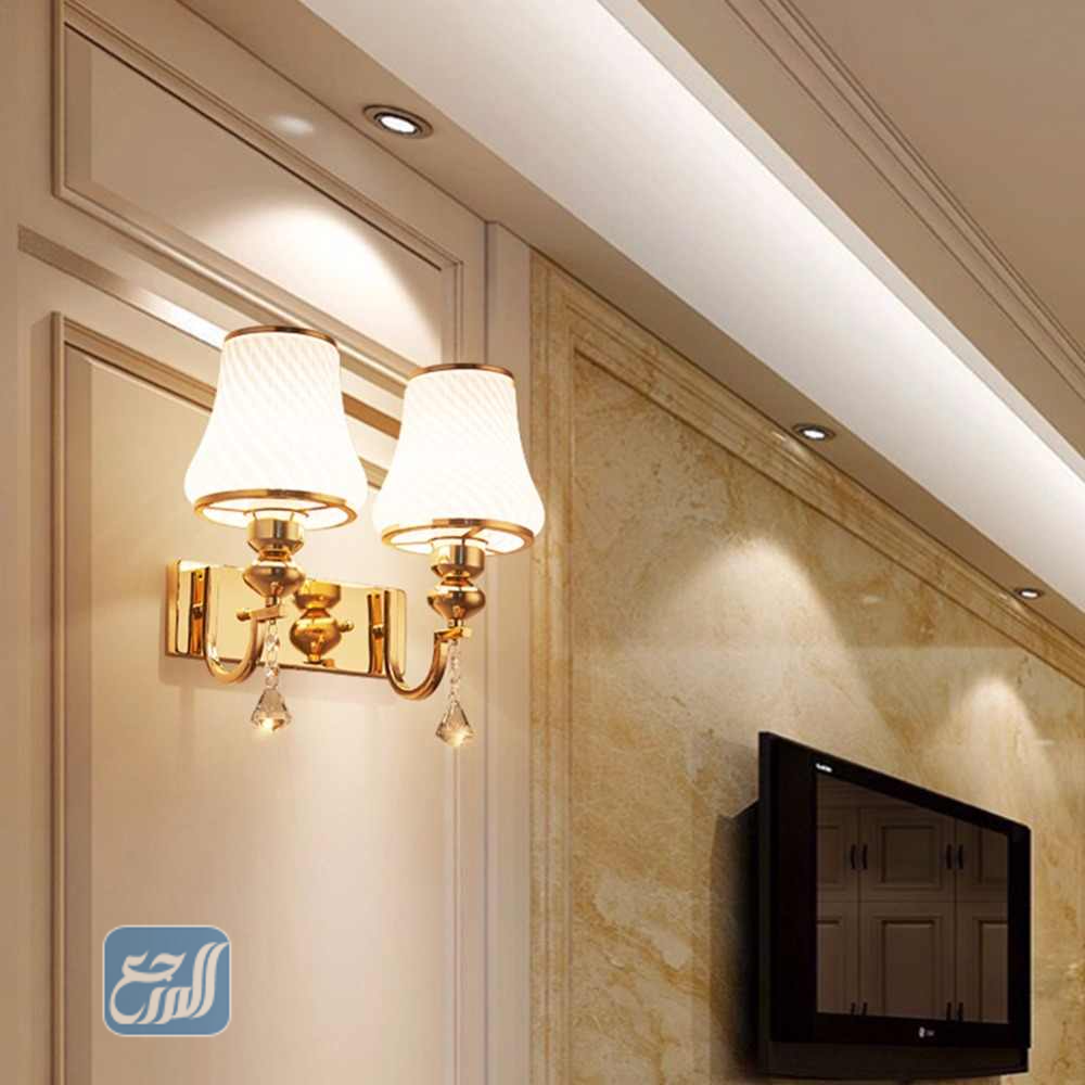 إضاءة جدارية بدون كهرباء لللغرف داخل المنزل