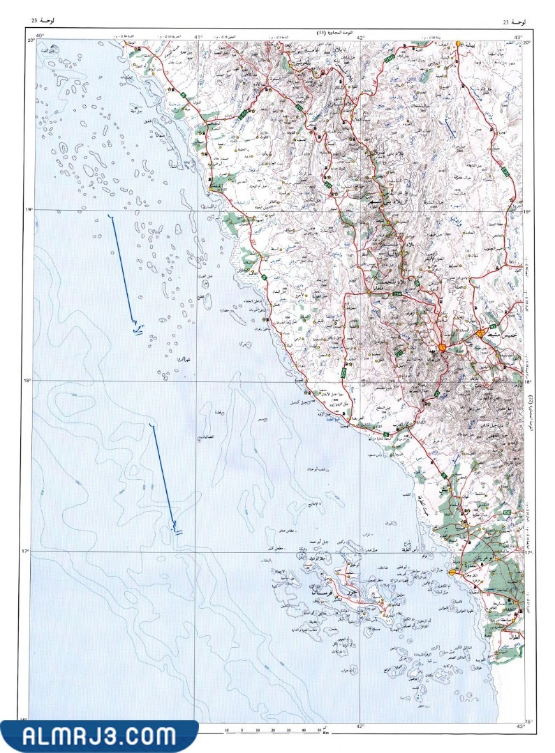 خريطة أبها بالتفصيل
