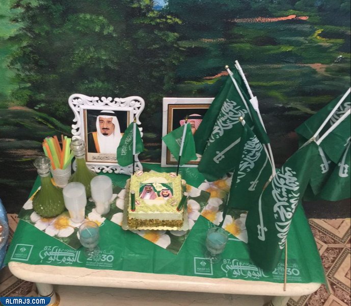 صور أعمال فنية ليوم التأسيس السعودي للطلاب