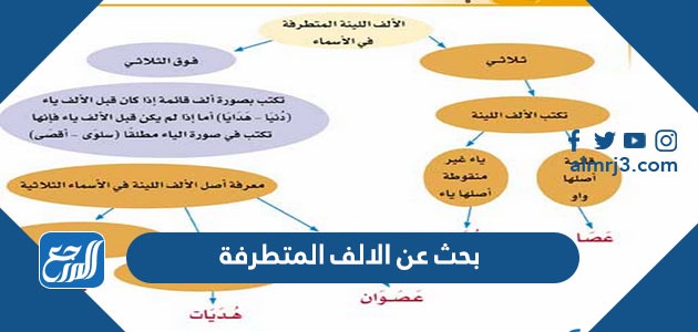 الاسم في الثلاثي اللينه الالف اخر تكتب الألف اللينة