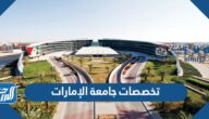 تخصصات جامعة الإمارات 2025