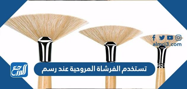 تستخدم الفرشاة المروحية عند رسم