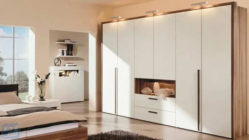 تصاميم خزائن ملابس بالحائط مودرن بالصور