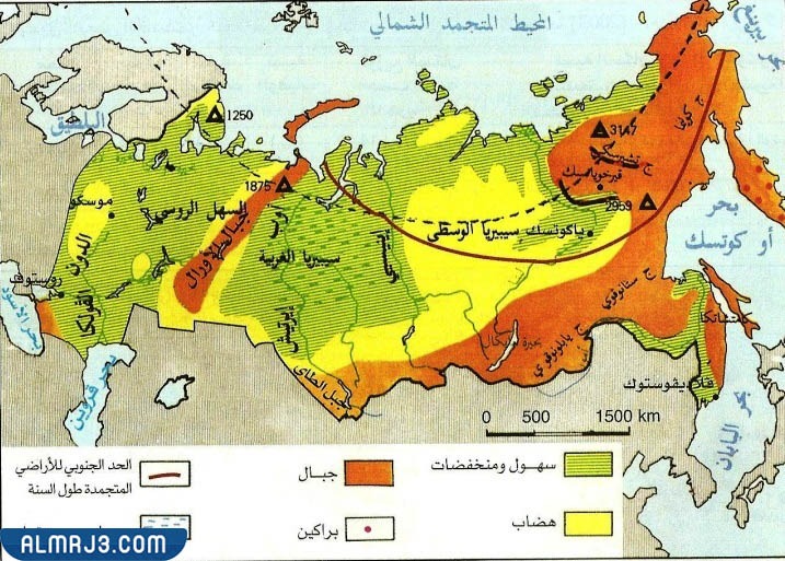 تضاريس دولة روسيا