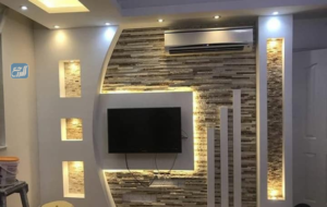 جبس للتلفزيون ديكورات شاشات جبس بورد 2022