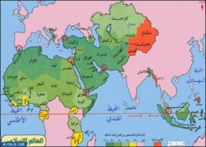 خريطة الدول الإسلامية