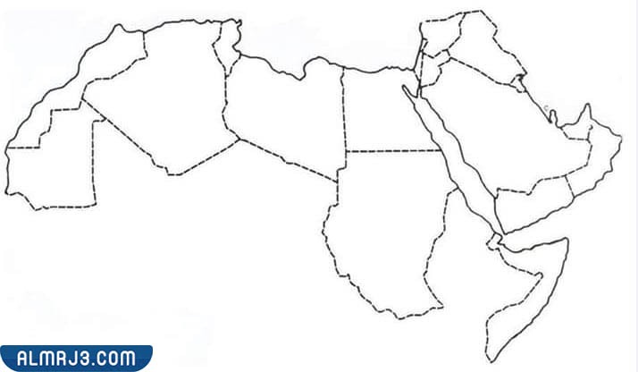 خريطة العالم العربي صماء