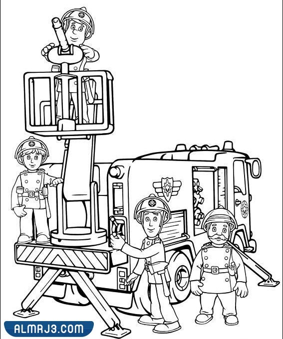 رسومات تلوين الدفاع المدني للاطفال 2022