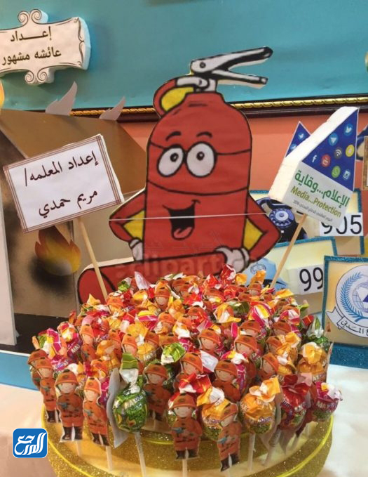 صور أعمال فنية عن يوم الدفاع المدني للأطفال