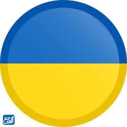 صور علم اوكرانيا دائري png