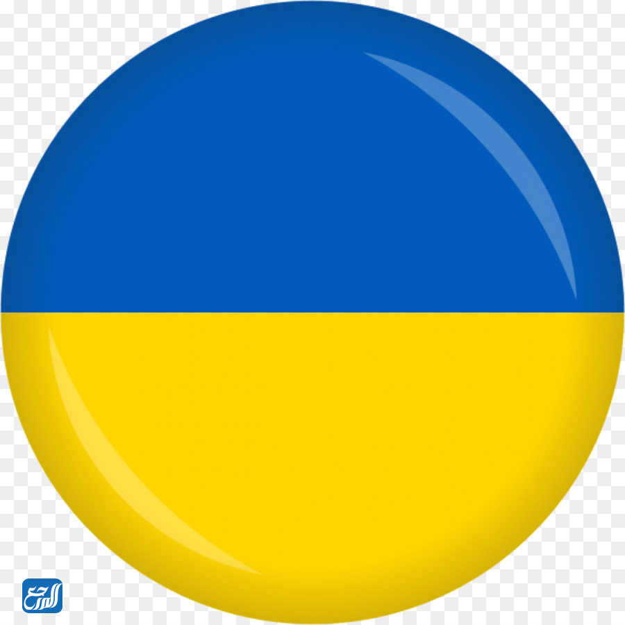 صور علم اوكرانيا دائري مفرغ