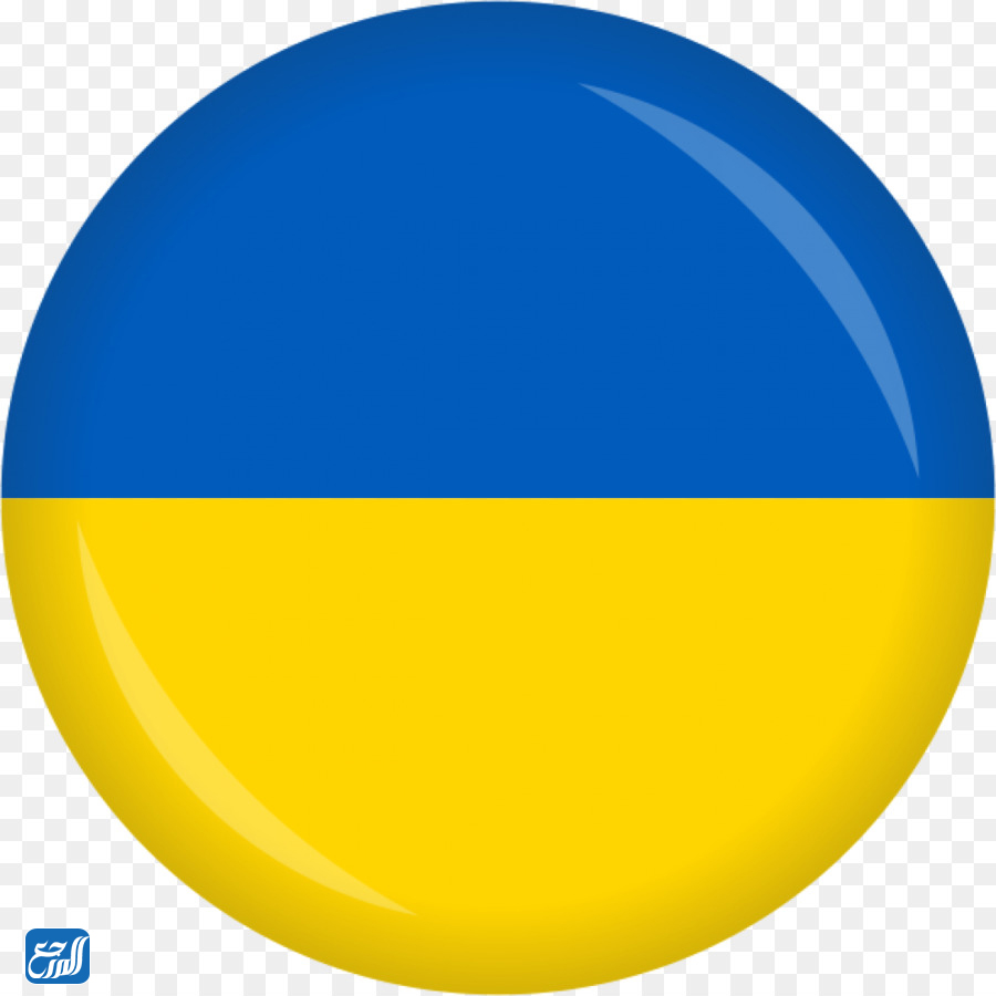 صور علم اوكرانيا دائري مفرغ
