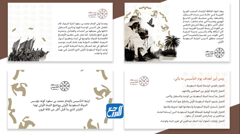 عرض بوربوينت عن يوم التأسيس السعودي