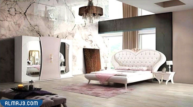 غرف نوم مودرن كاملة بالدولاب والتسريحه - التصاميم الناعمة والشاعرية