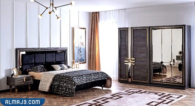 غرف نوم مودرن كاملة بالدولاب والتسريحه - التصاميم ذات الأسرة المنجدة