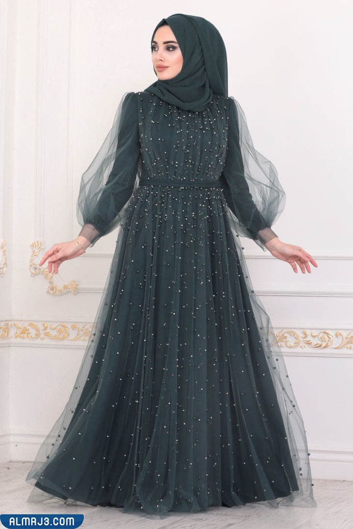 فساتين سهرة فَخمة ورَاقية للمحجبات