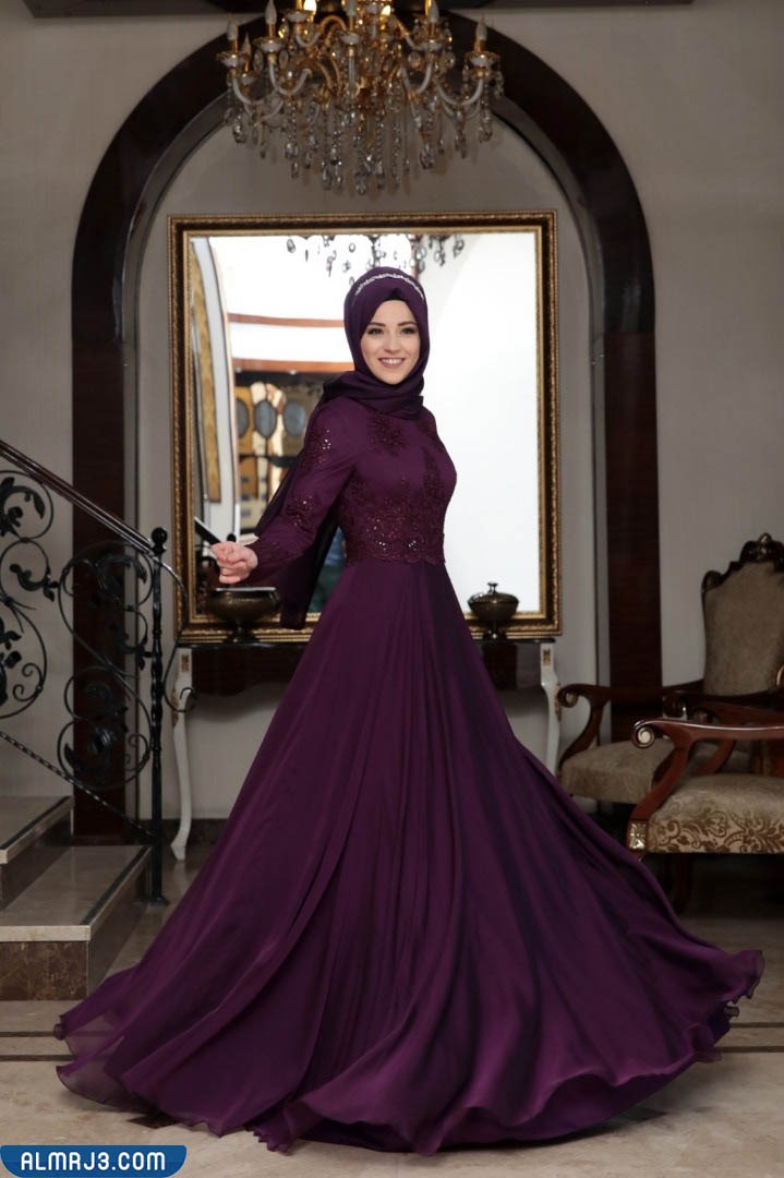 فساتين سَهرة فخمة وراقية للمحجبات