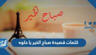 كلمات قصيدة صباح الخير يا حلوه كاملة