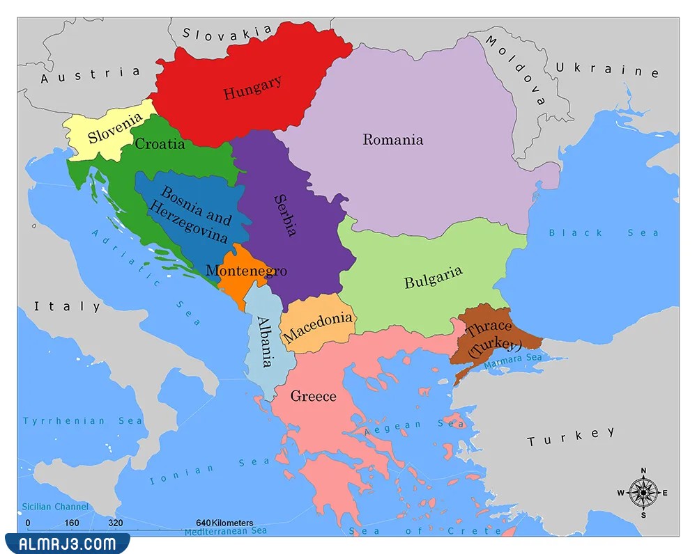 كم عدد دول البلقان