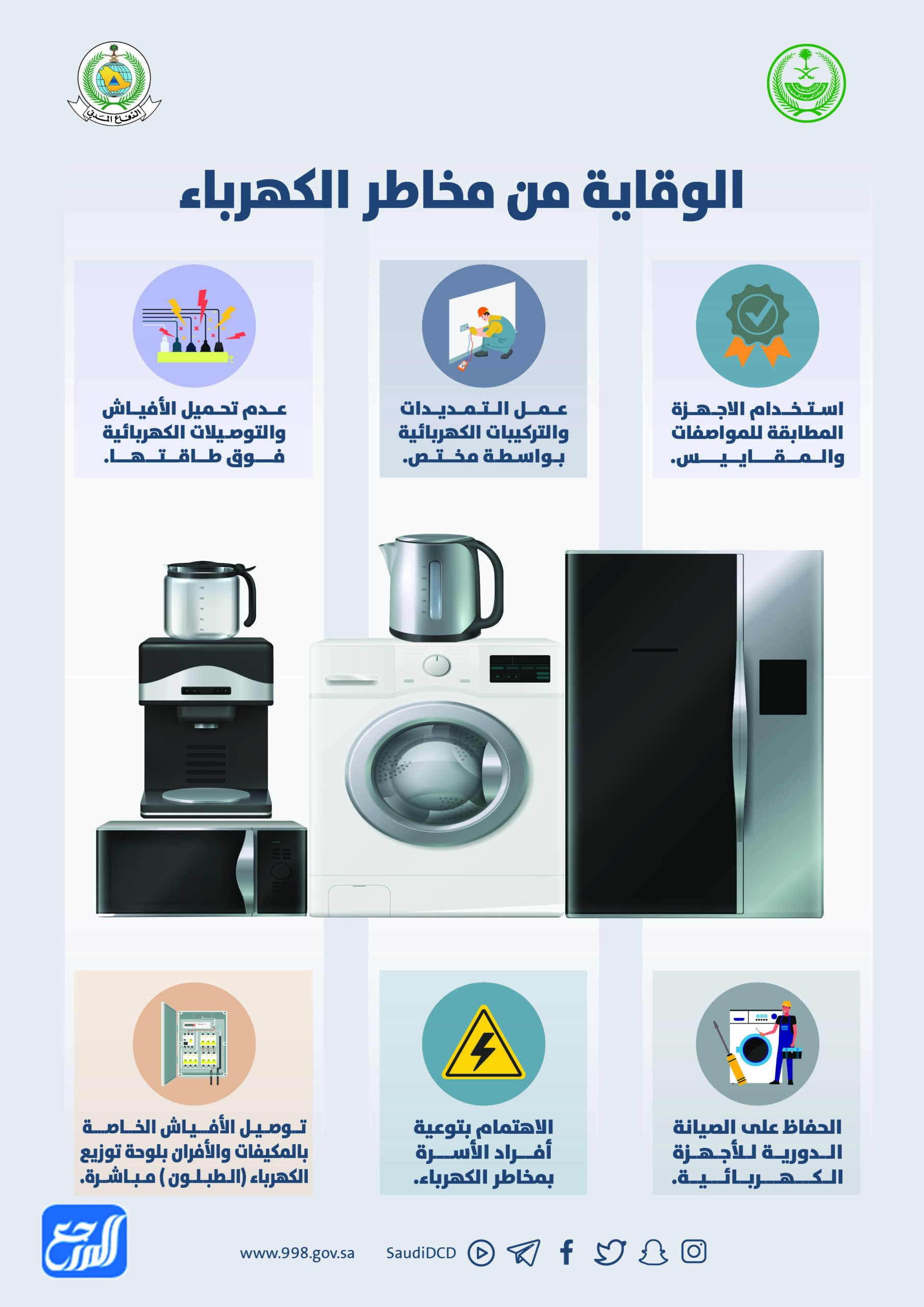 مطويات عن الدفاع المدني