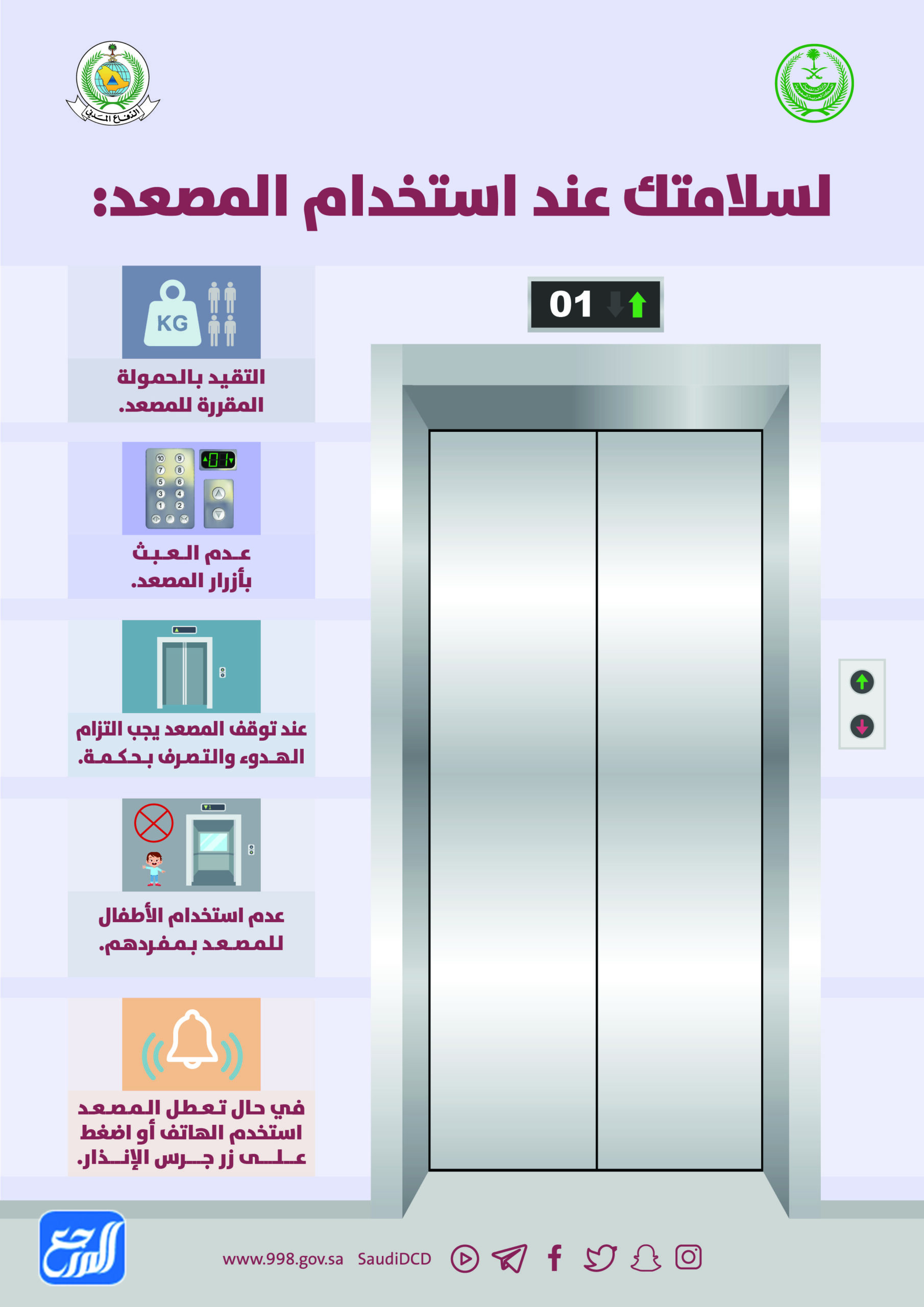 مطويات عن الدفاع المدني