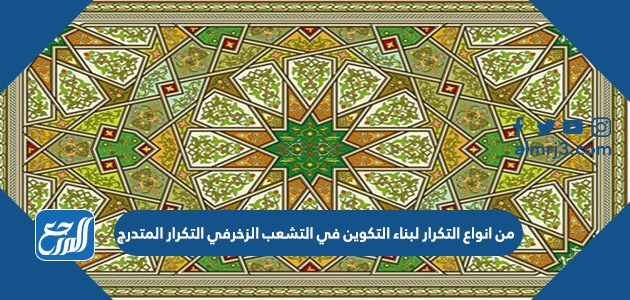 التناسب والتشابك غير مهم في زخرفة المساحات في الفن الإسلامي