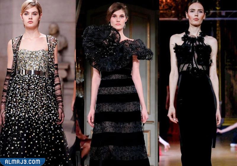 موديلات فساتين سهرة سوداء 2022