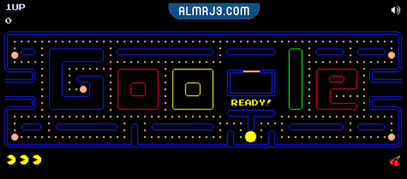 تشغيل لعبة Pac-Man باك مان على جوجل
