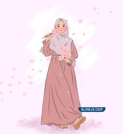 أجمل الصور بنات كرتون محجبات