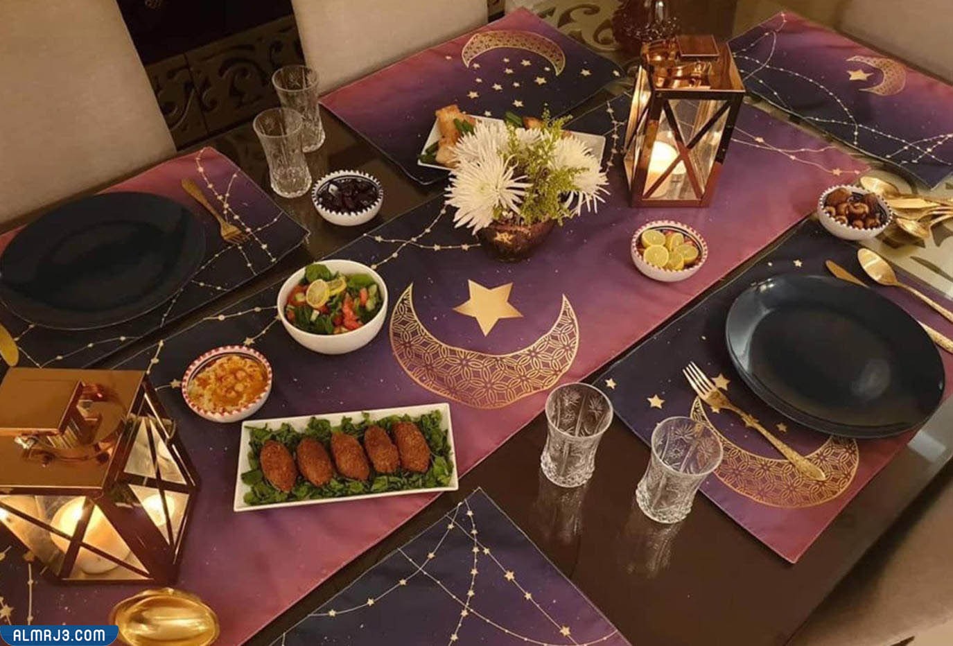 أفكار تزيين السفرة في رمضان