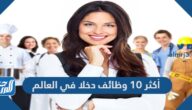 أكثر 10 وظائف دخلا في العالم
