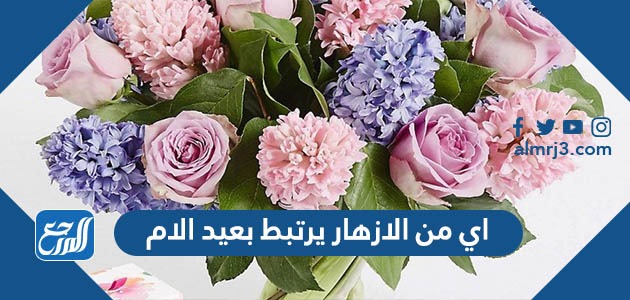 اي من الازهار يرتبط بعيد الام