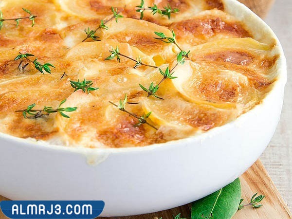 بطاطس بالجبن والفطر بالفرن