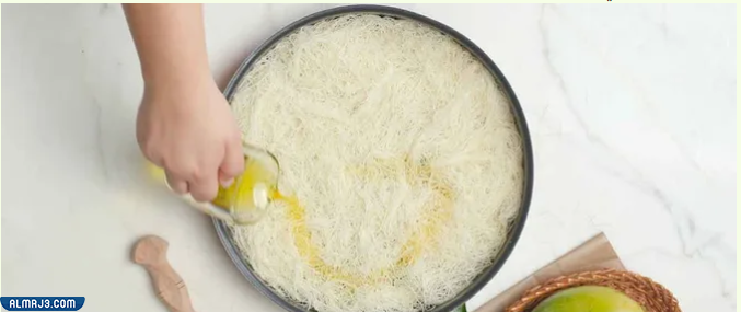 طريقة عمل الكنافة بالمانجو بالصور خطوة خطوة