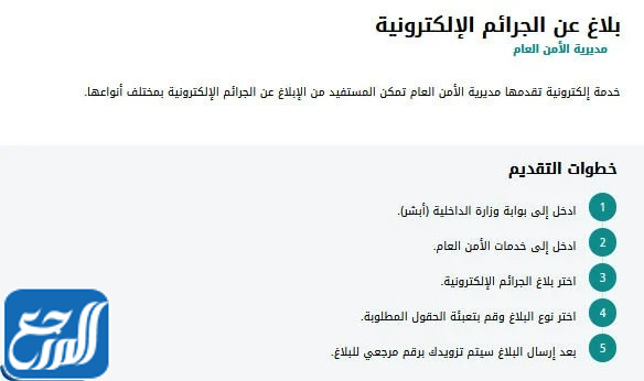 خطوات التبليغ عن جرائم إلكترونية عبر مديرية الأمن العام