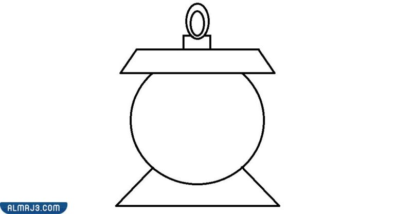رسومات فانوس رمضان للتلوين