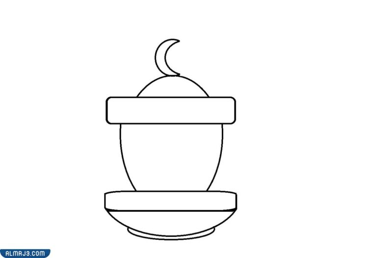 رسومات فانوس رمضان للتلوين